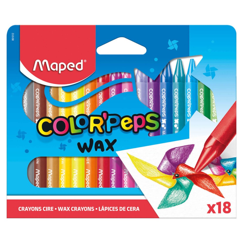 Kredki świecowe Color' Peps Wax dla dzieci - Maped - 18 kolorów