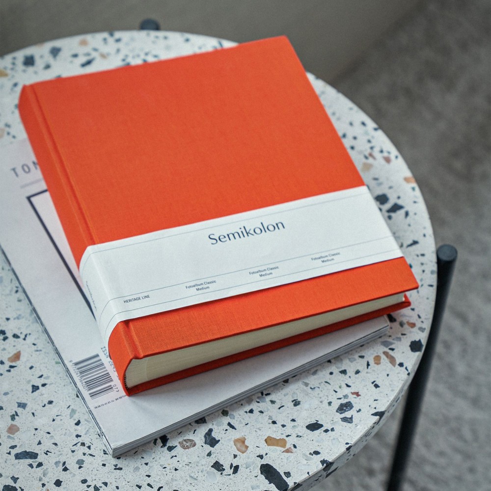 Album na zdjęcia Classic Medium - Semikolon - Orange