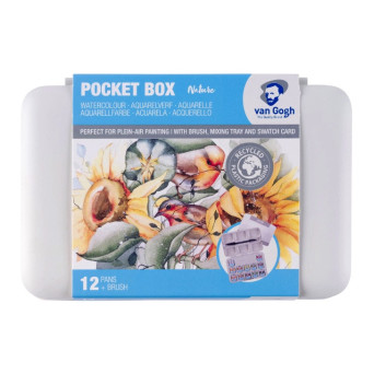 Watercolor paints Pocket Box Shades of Nature - Van Gogh - 12 colors