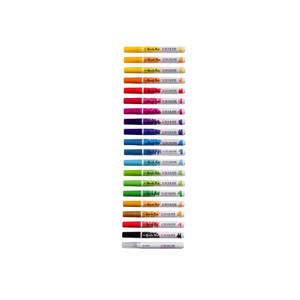 Brush Pen watercolor set Ecoline Landscape - Talens - 20 pcs.