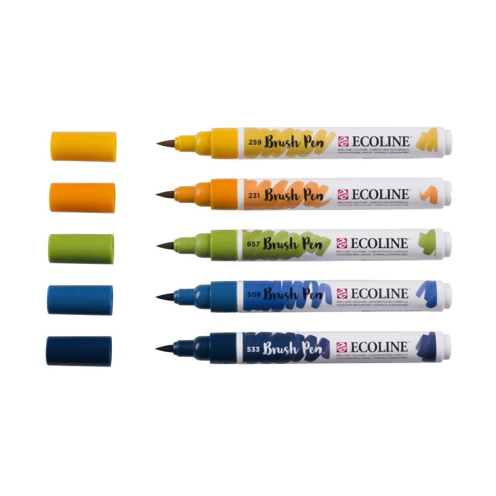 Brush Pen watercolor set Ecoline Van Gogh Museum - Talens - 5 pcs.