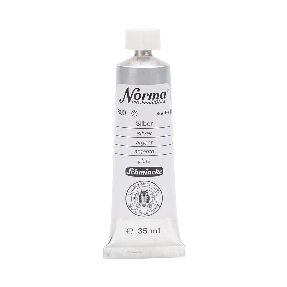 Farba olejna Norma Professional - Schmincke - 800, Silver, 35 ml