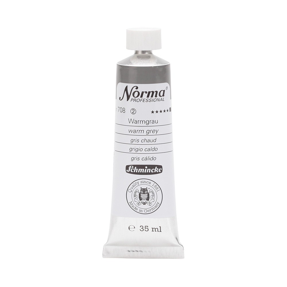 Norma Professional oil paint - Schmincke - 708, Warm Grey, 35 ml