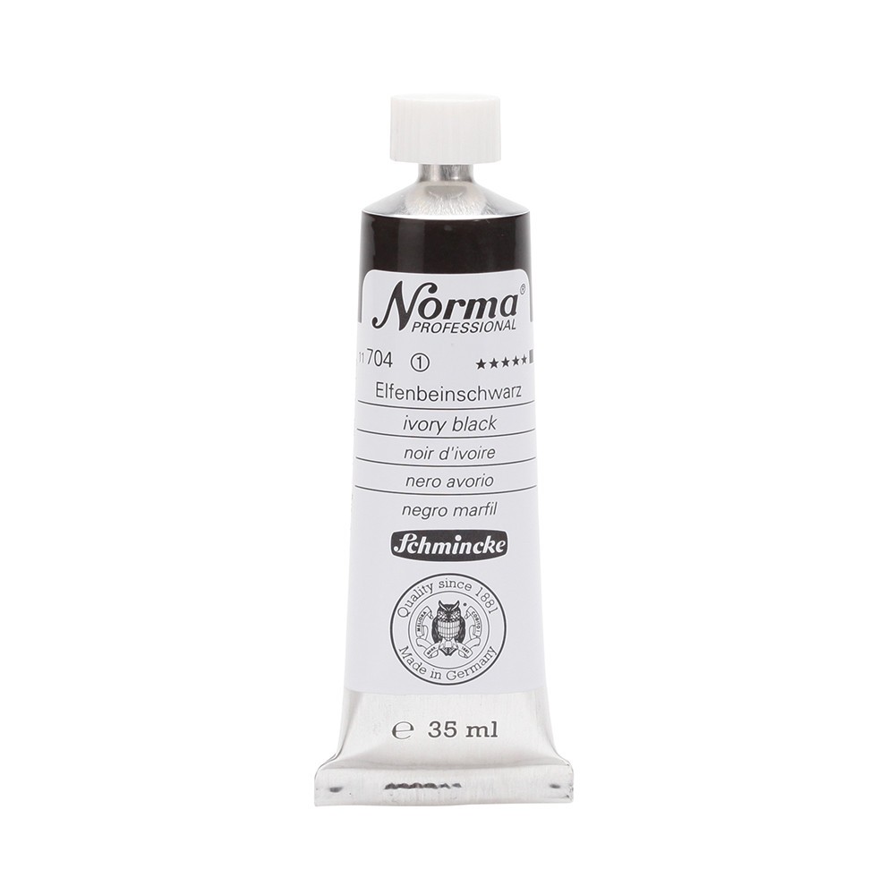Farba olejna Norma Professional - Schmincke - 704, Ivory Black, 35 ml