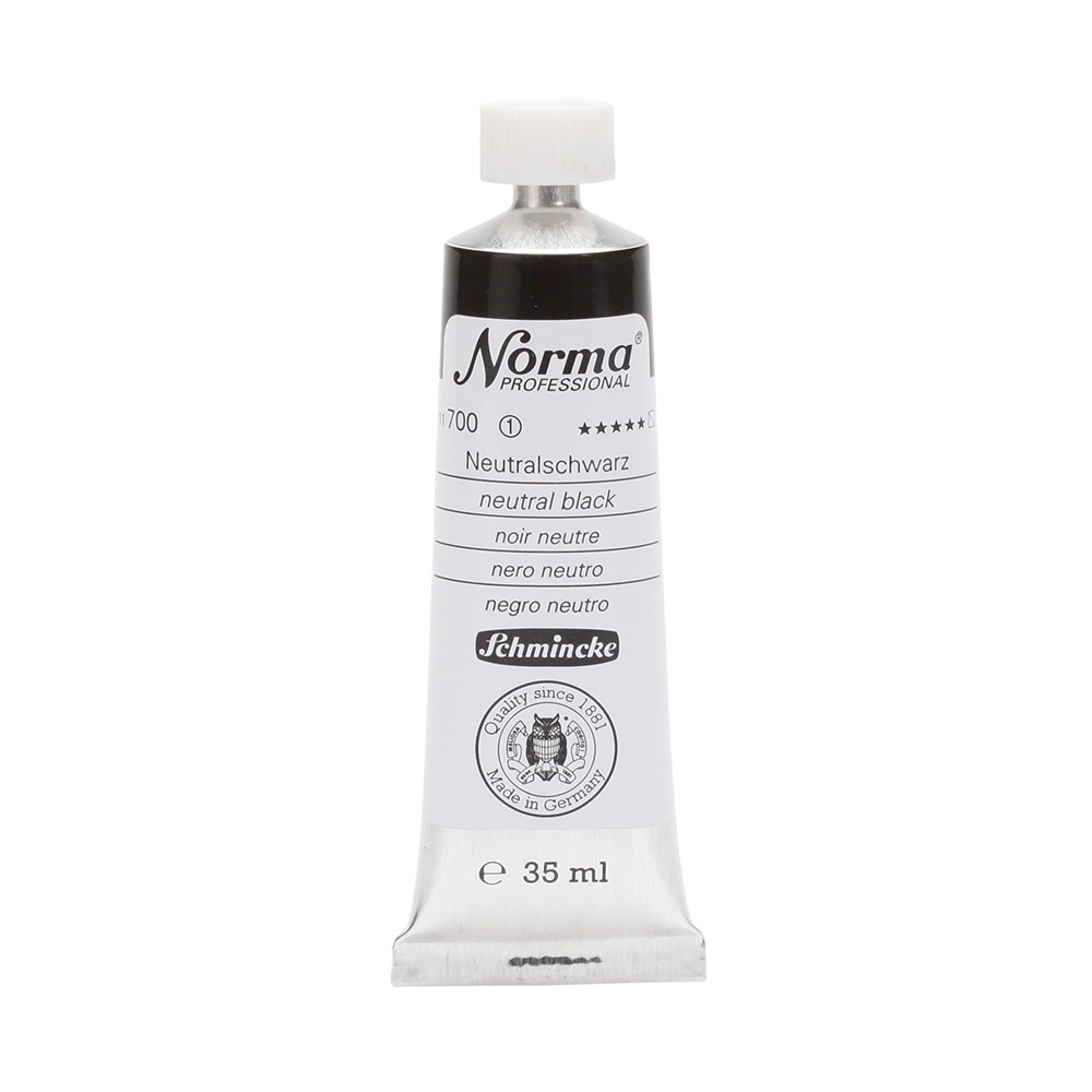 Farba olejna Norma Professional - Schmincke - 700, Neutral Black, 35 ml