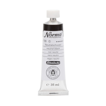 Farba olejna Norma Professional - Schmincke - 700, Neutral Black, 35 ml
