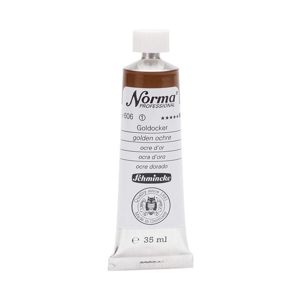 Norma Professional oil paint - Schmincke - 606, Golden Ochre, 35 ml