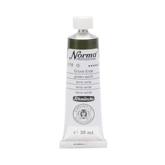 Norma Professional oil paint - Schmincke - 518, Green Earth, 35 ml