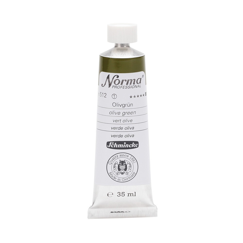 Norma Professional oil paint - Schmincke - 512, Olive Green, 35 ml