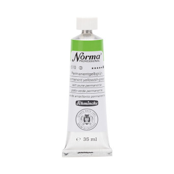 Norma Professional oil paint - Schmincke - 510, Permanent Yellowish-Green, 35 ml