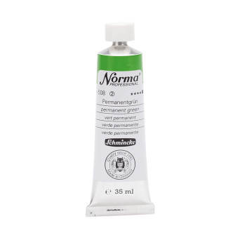Farba olejna Norma Professional - Schmincke - 508, Permanent Green, 35 ml