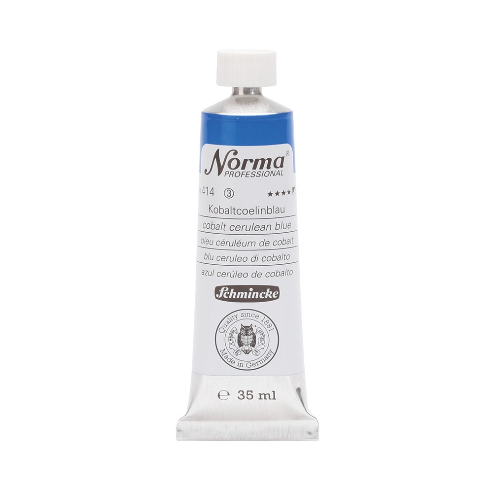 Farba olejna Norma Professional - Schmincke - 414, Cobalt Cerulean Blue, 35 ml