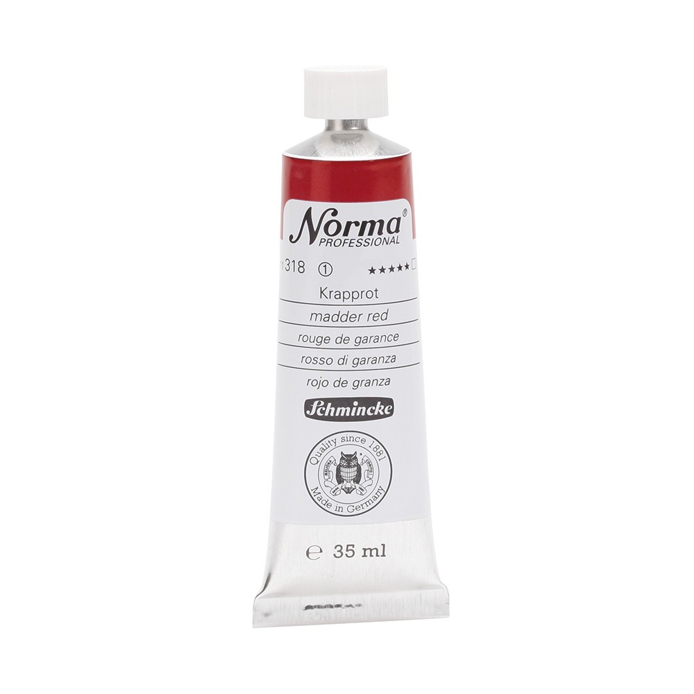Norma Professional oil paint - Schmincke - 318, Madder Red, 35 ml