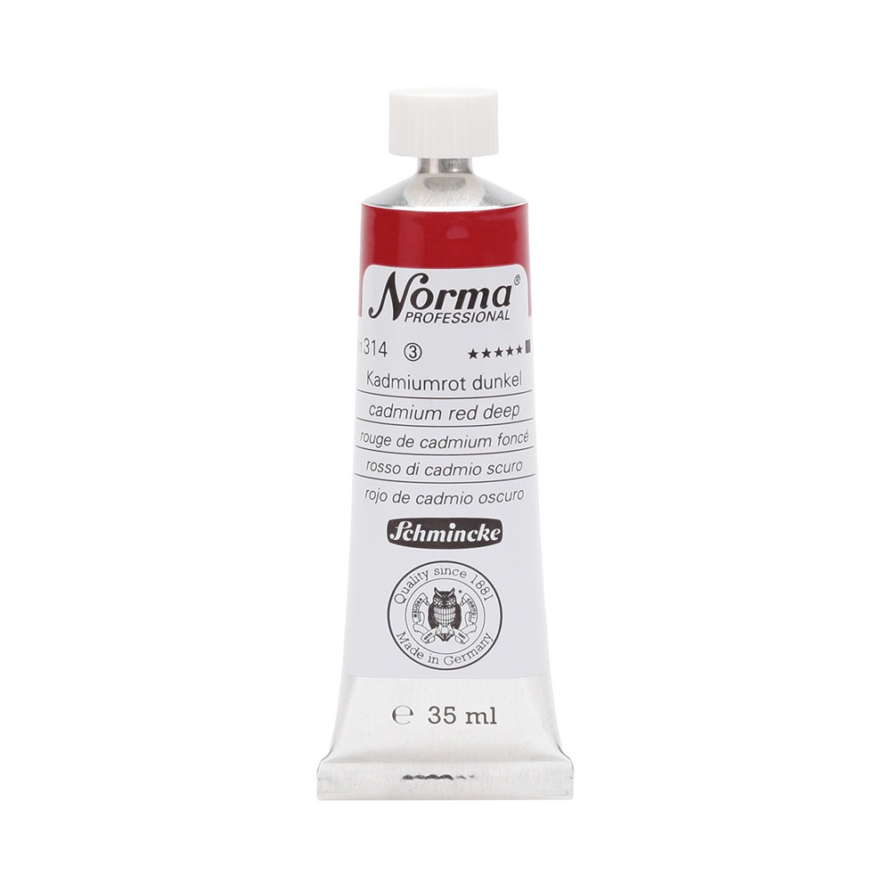Farba olejna Norma Professional - Schmincke - 314, Cadmium Red Deep, 35 ml