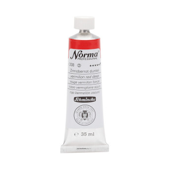 Norma Professional oil paint - Schmincke - 308, Vermilion Red Deep, 35 ml