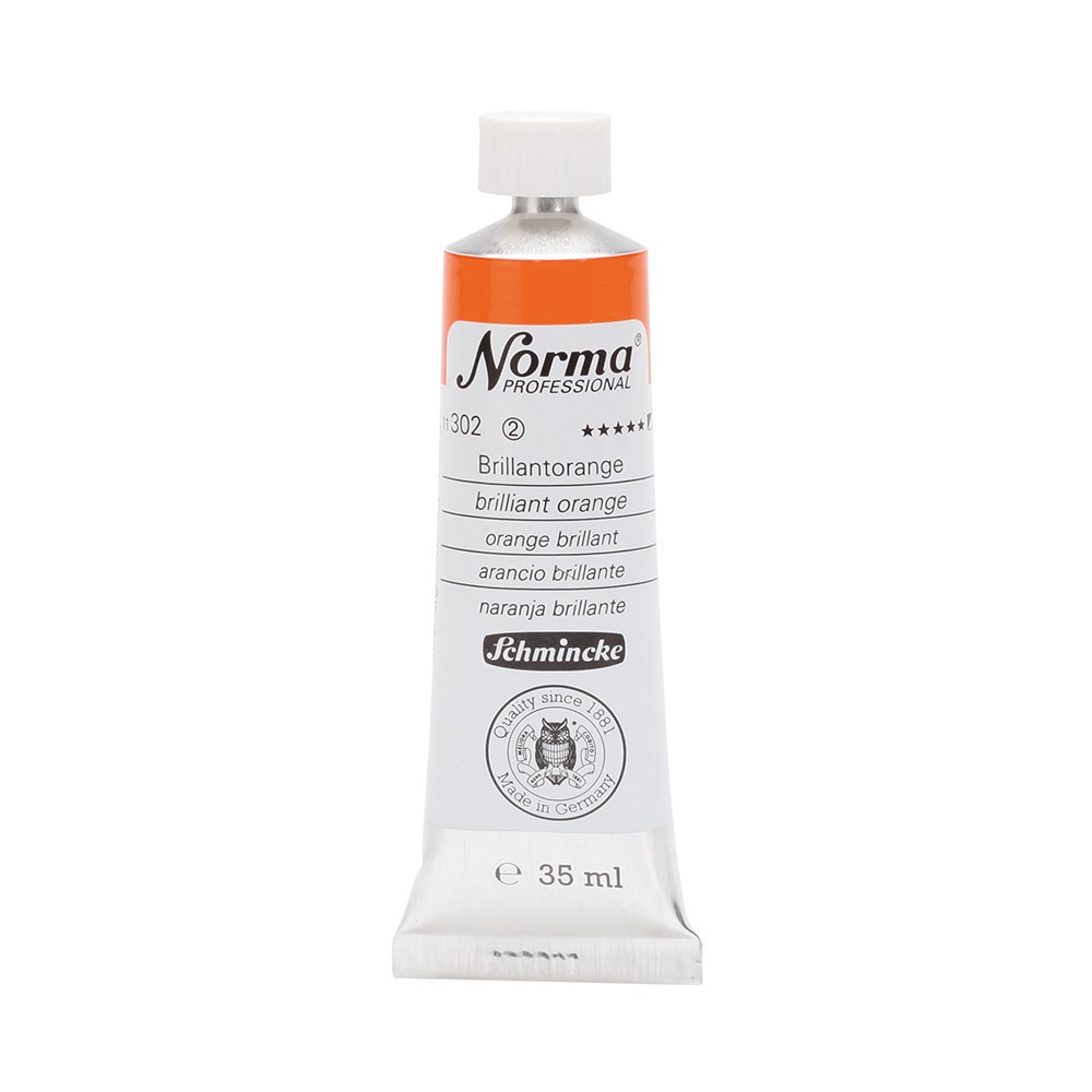 Farba olejna Norma Professional - Schmincke - 302, Brilliant Orange, 35 ml