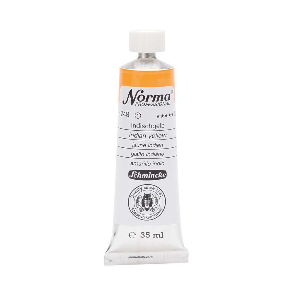 Norma Professional oil paint - Schmincke - 248, Indian Yellow, 35 ml