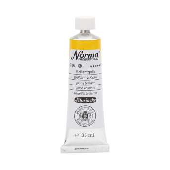 Norma Professional oil paint - Schmincke - 246, Brilliant Yellow, 35 ml