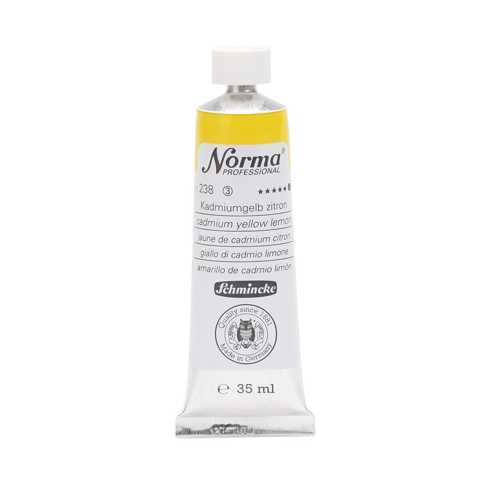 Norma Professional oil paint - Schmincke - 238, Cadmium Yellow Lemon, 35 ml