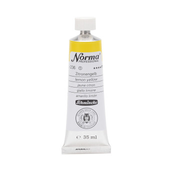 Norma Professional oil paint - Schmincke - 236, Lemon Yellow, 35 ml