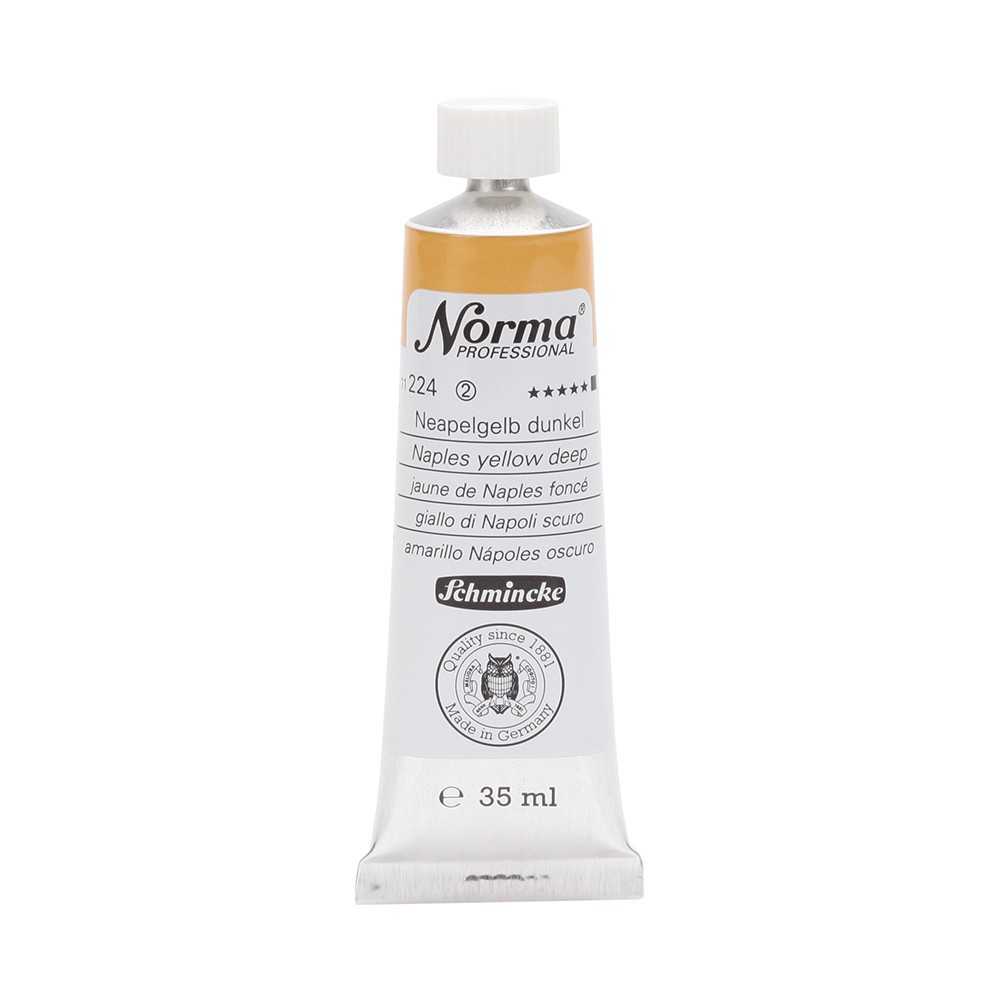 Norma Professional oil paint - Schmincke - 224, Naples Yellow Deep, 35 ml