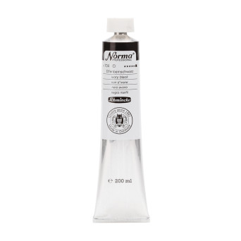Norma Professional oil paint - Schmincke - 704, Ivory Black, 200 ml