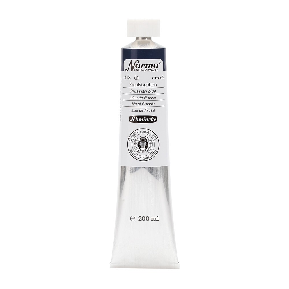 Farba olejna Norma Professional - Schmincke - 418, Prussian Blue, 200 ml