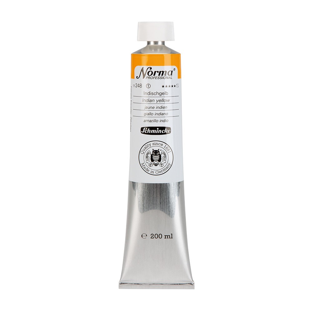 Norma Professional oil paint - Schmincke - 248, Indian Yellow, 200 ml
