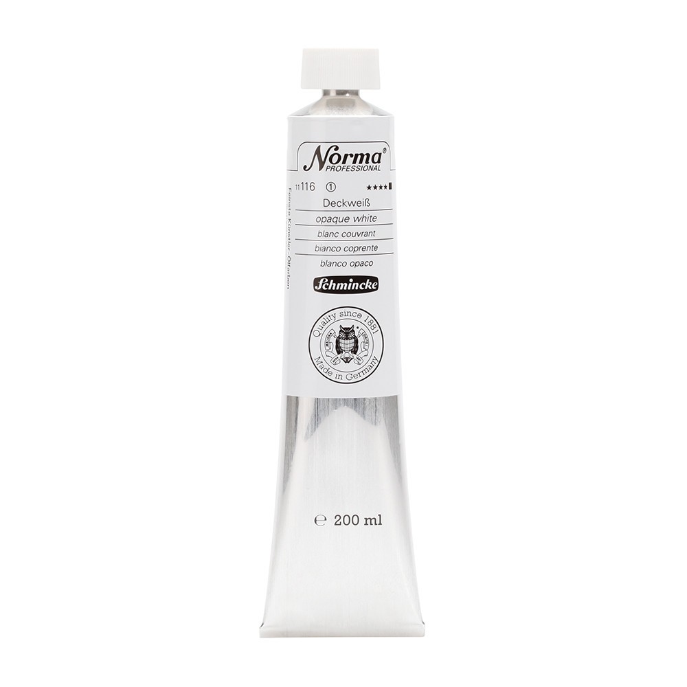 Farba olejna Norma Professional - Schmincke - 116, Opaque White, 200 ml
