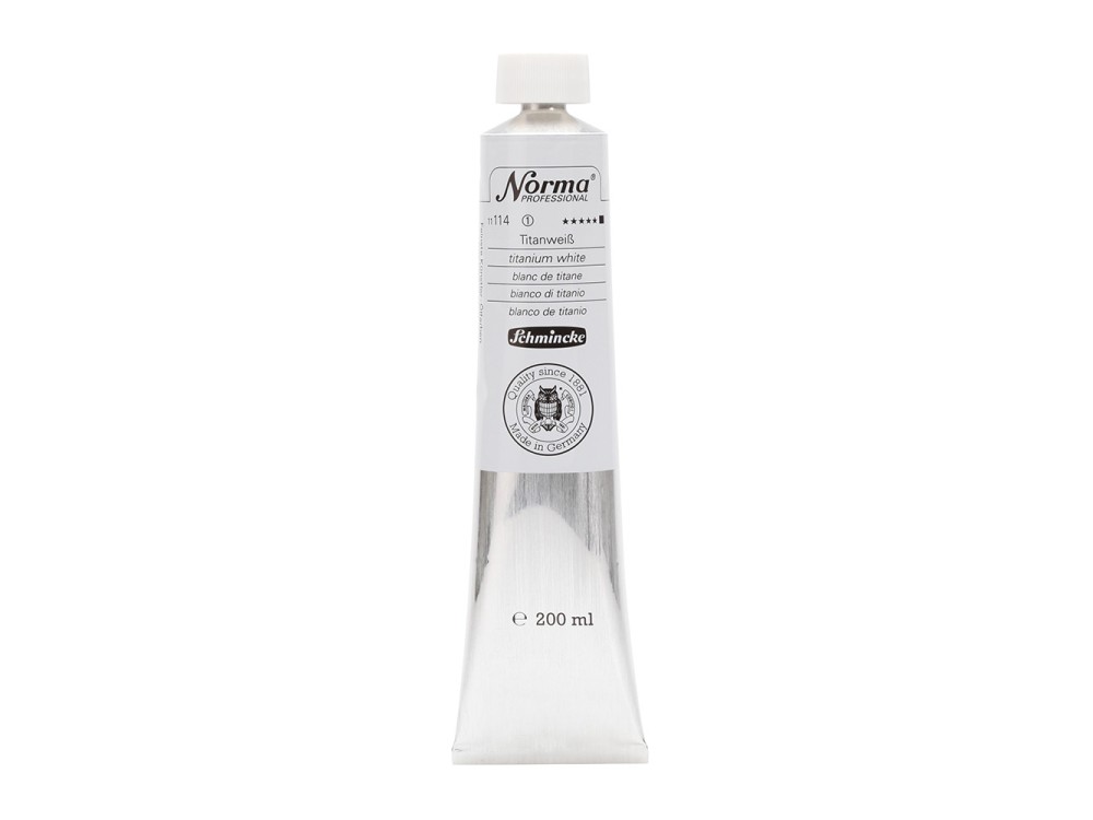 Farba olejna Norma Professional - Schmincke - 114, Titanium White, 200 ml