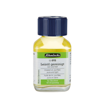 Olej lniany rafinowany do farb olejnych - Schmincke - 60 ml