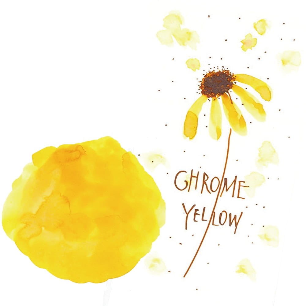 Ink-Cafe Art Noveau calligraphy ink - Kuretake - Chrome Yellow, 21 ml