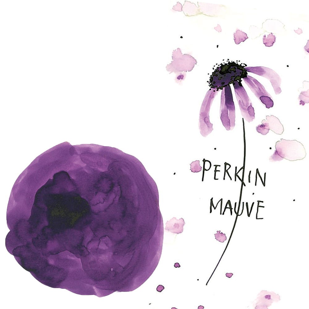 Ink-Cafe Art Noveau calligraphy ink - Kuretake - Perkin Mauve, 21 ml