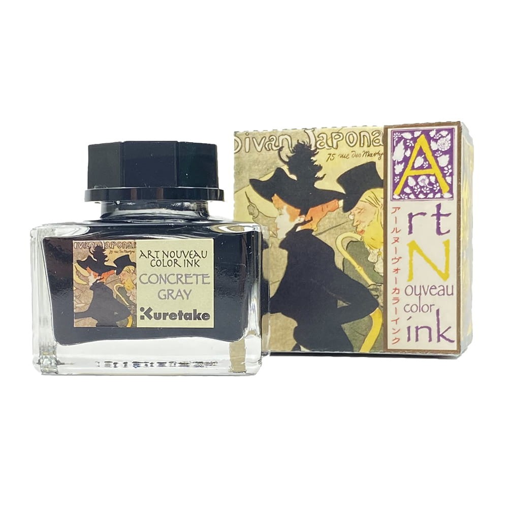 Atrament Ink-Cafe Art Noveau - Kuretake - Concrete Gray, 21 ml