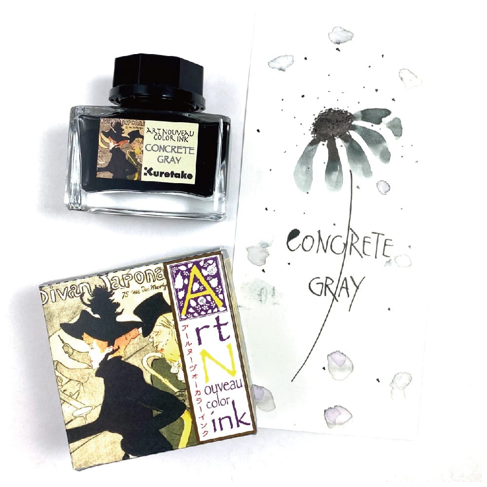 Atrament Ink-Cafe Art Noveau - Kuretake - Concrete Gray, 21 ml