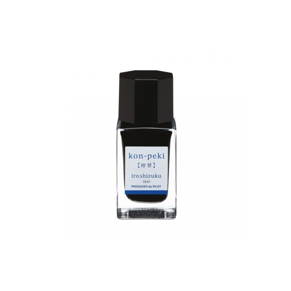 Iroshizuku calligraphy ink - Pilot - Kon-Peki (Deep Cerulean Blue), 15 ml