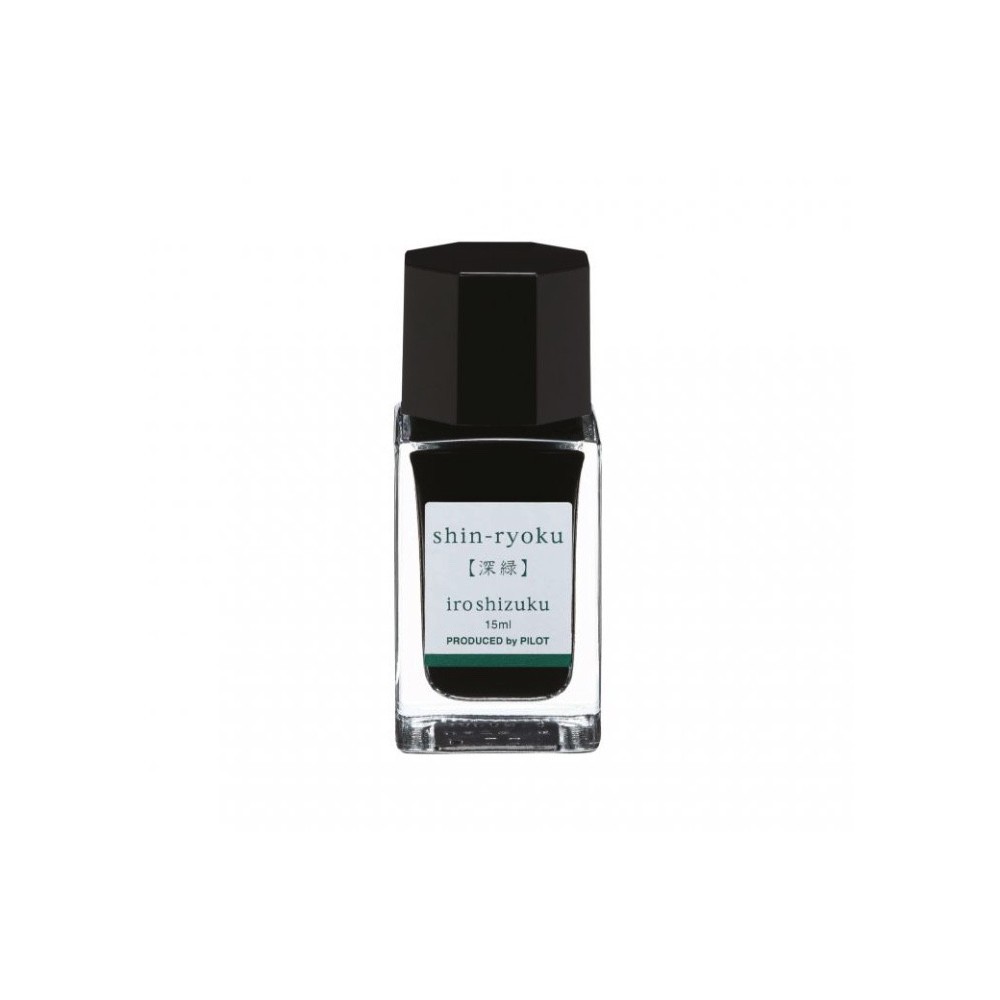 Iroshizuku calligraphy ink - Pilot - Shin-Ryoku (Forest Green), 15 ml