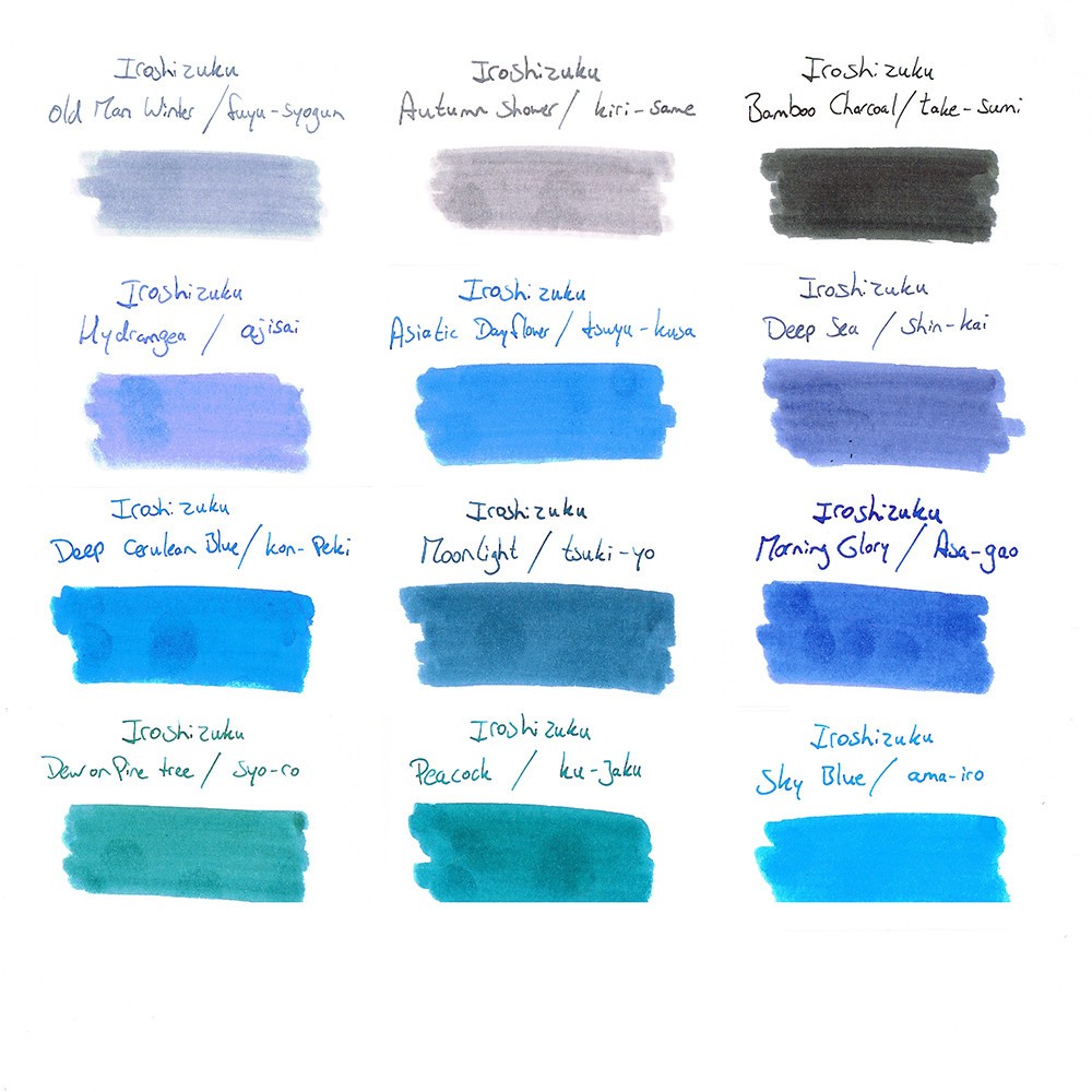 Iroshizuku calligraphy ink - Pilot - Fuyu-Syogun (Old Man Winter), 15 ml