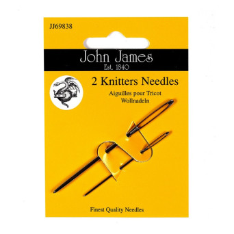 Knitters needles - John James - size 13-18, 2 pcs.