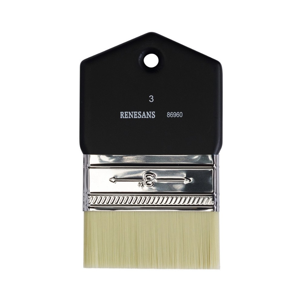 Action, flat, synthetic, 86960 series brush - Renesans - no. 3