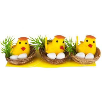 Kurczaczki w gniazdkach - 6 cm, 3 szt.
