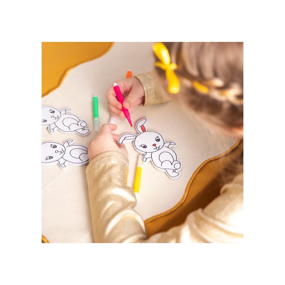 Bunnies coloring set - 3 pcs.