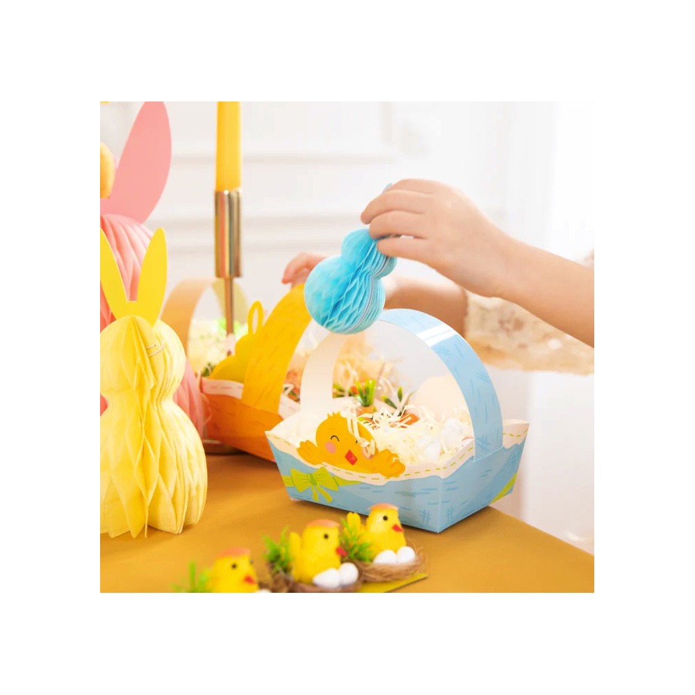Paper Easter baskets - 11 x 15 x 12 cm, 4 pcs.