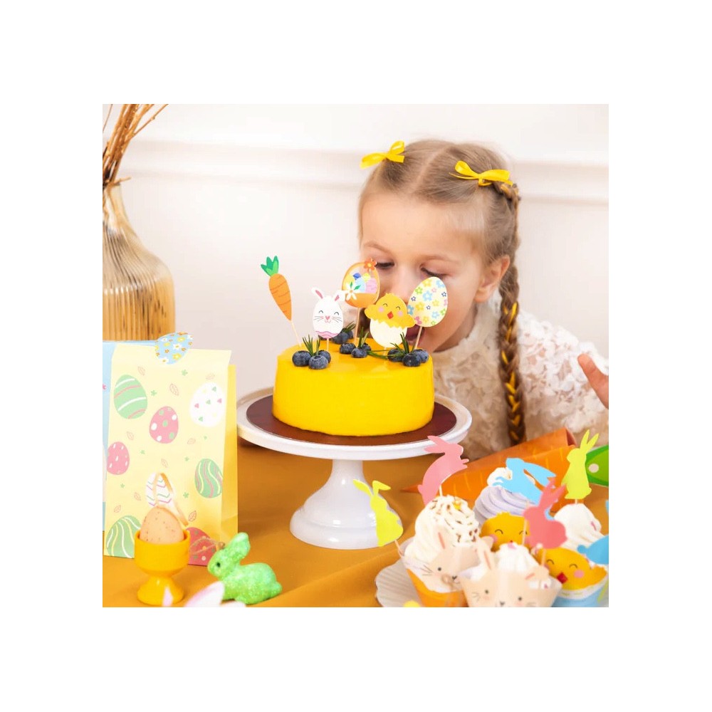 Paper Easter toppers - 5 pcs.