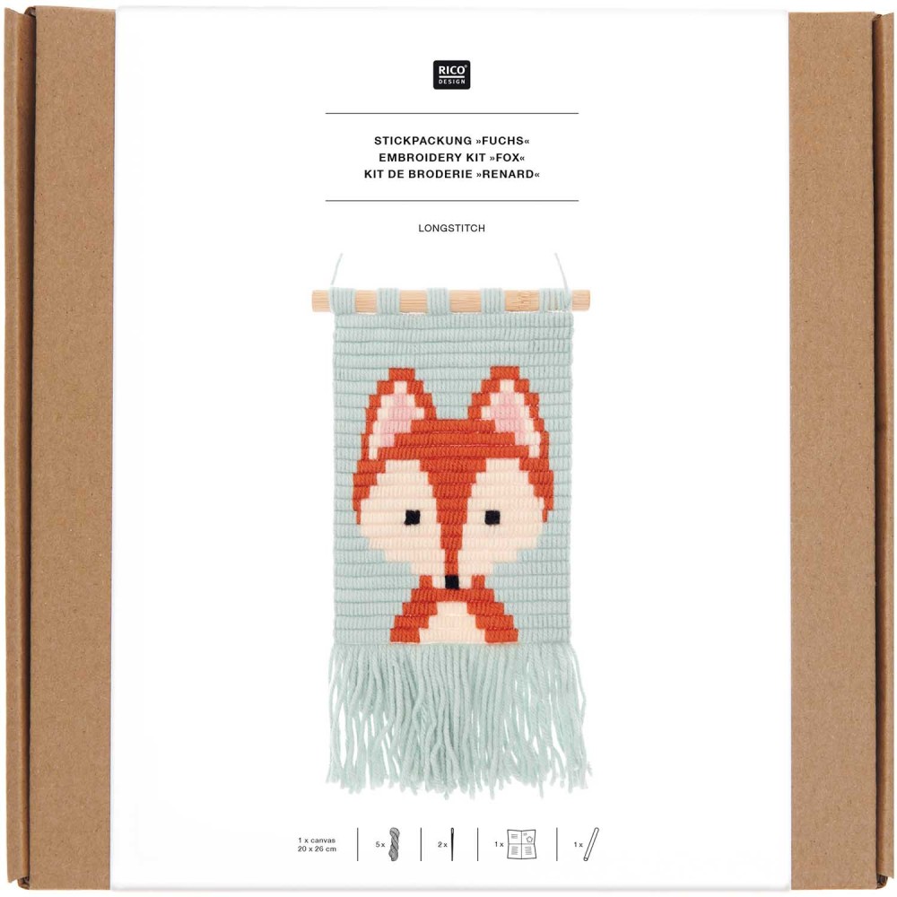 Zestaw do haftowania Lis - Rico Design - 20 x 26 cm