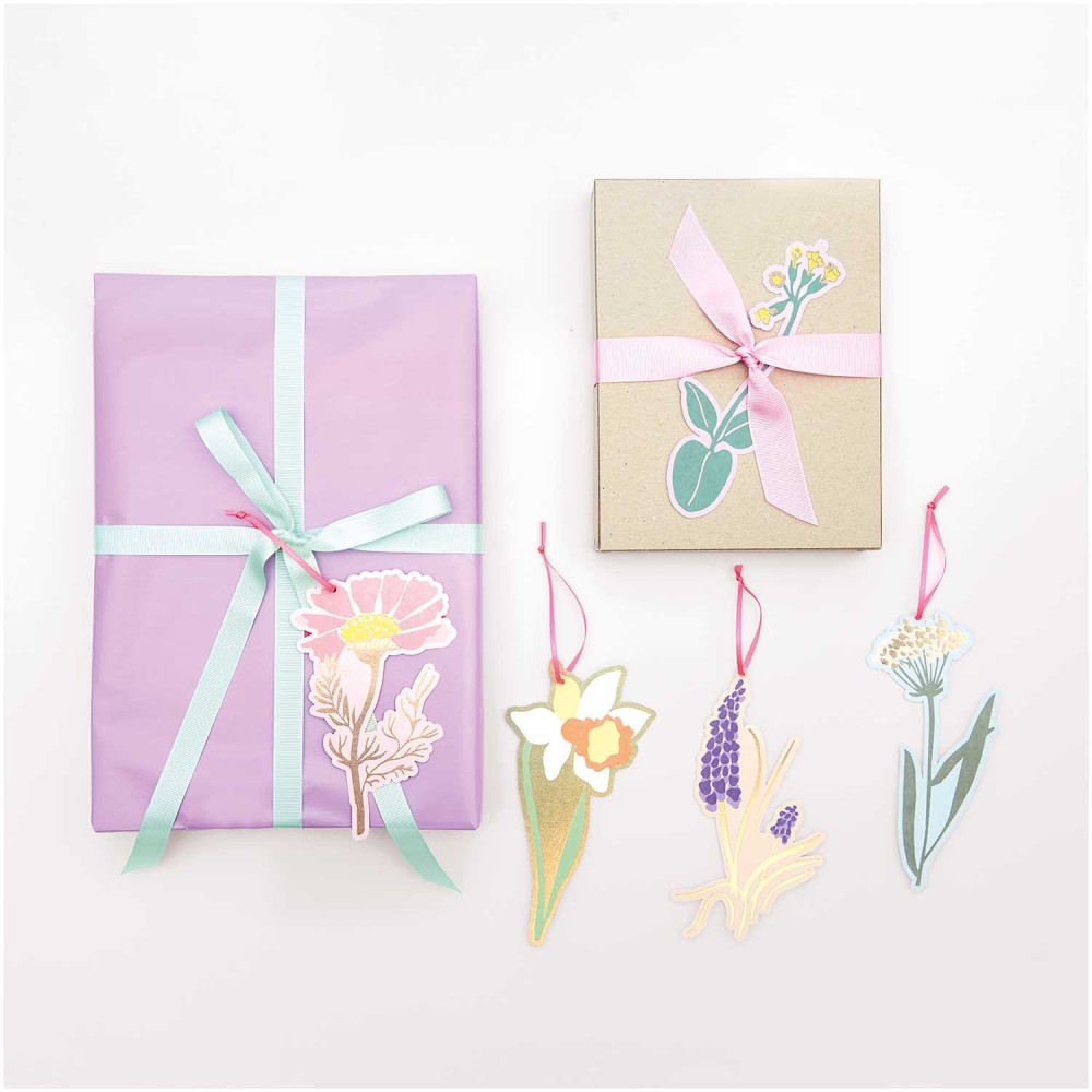 Gifts tags Futschikato Flowers - Paper Poetry - 5 pcs.