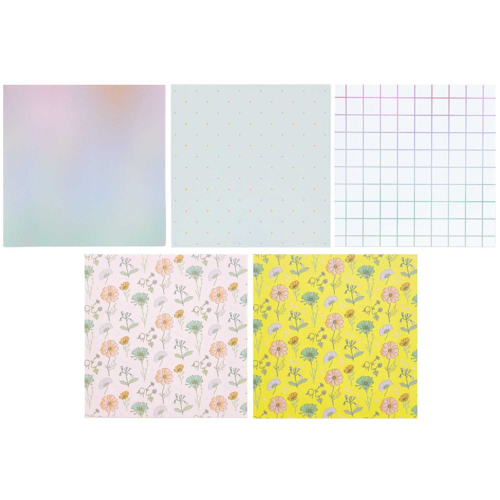 Origami paper Futschikato Flowers - Paper Poetry - 15 x 15 cm, 50 sheets