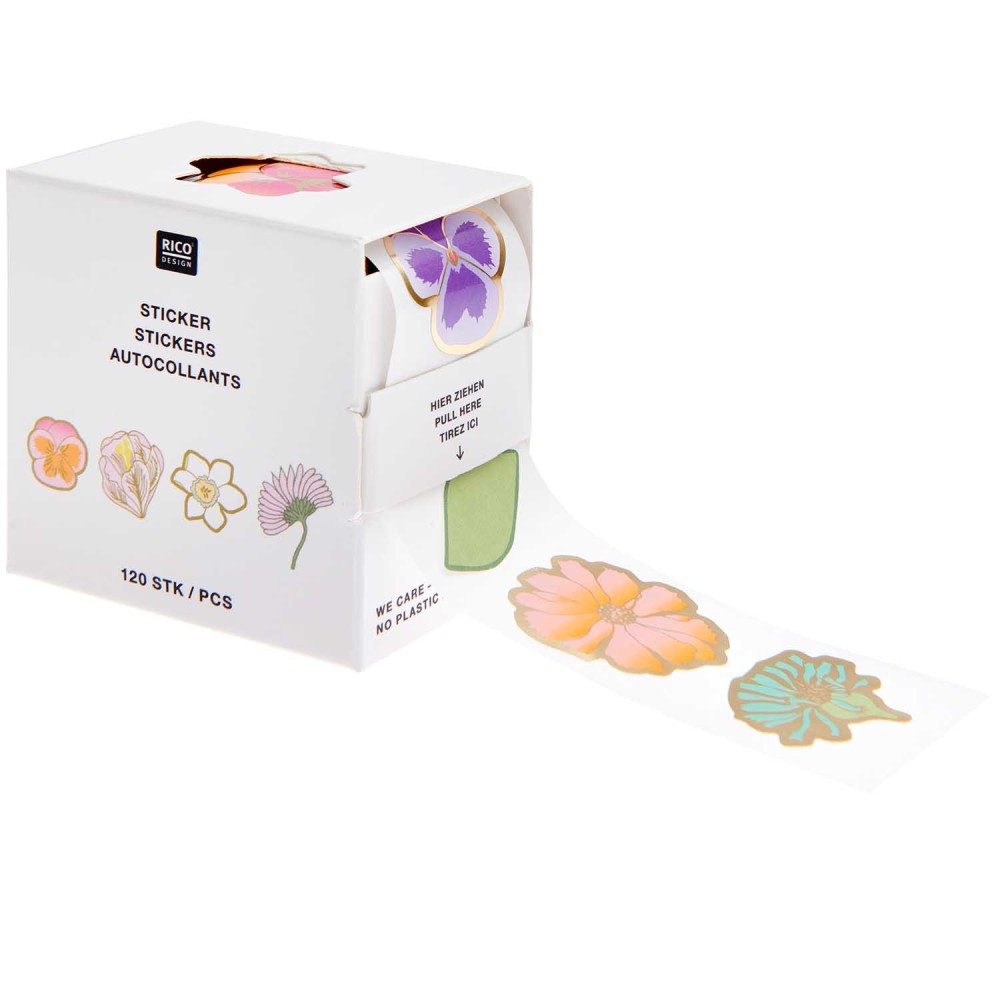 Stickers Futschikato Pansies - Rico Design - 120 pcs.