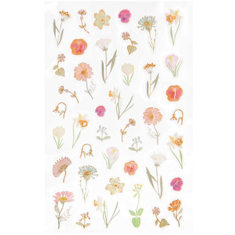 Gel stickers Futschikato Flowers - Rico Design - 41 pcs.