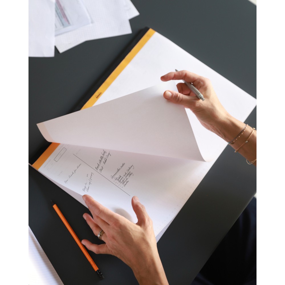 Planer biurkowy tygodniowy, niedatowany - Rhodia - A4+, 80 g, 60 ark.